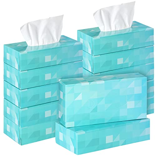 Image of Yinder 12 Packs Back to School Facial Tissue Boxes 1560 Sheets Soft Facial Tissue Bulk for Teacher Classroom School 2 Ply 130 Sheets Travel Tissues for Home Office Car Kitchen Wedding(Single)