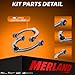 Front Suspension Control Arm Kit – By MERLAND – Fits Range Rover Vogue & Range Rover Sport 2014-2020 – OEM-Grade Heavy Duty Replacement
