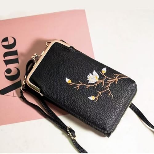 women sling cross-body wallet with phone holder,fashionable embroidered mobile phone crossbody bag,crossbody wallet for women3