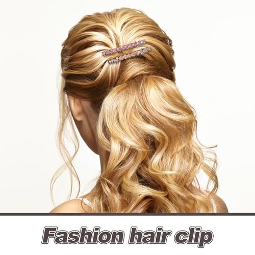 Pinzas de pelo de cocodrilo resistentes con gemas de imitación 3