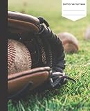  Baseball Glove Composition Notebook: College Ruled, 100 Lined Pages