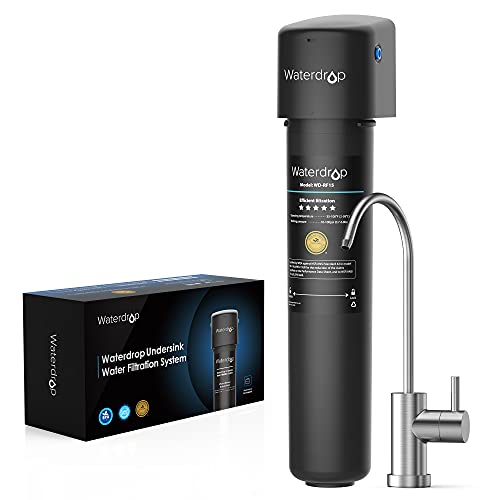 Waterdrop 15UB Under Sink Water Filter System, Reduces Lead, Chlorine, Bad Taste & Odor, Under Counter Water Filter with Dedicated Brushed Nickel Faucet, NSF/ANSI 42...