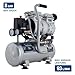 HYUNDAI Silent Kompressor SAC55751 | 6L Kessel, 8bar, ölfrei | 0.55kW / 0.75PS | Ansaugleistung 93 L/Min | klein, kompakt, tragbar | 59dB Luftkompressor leise, Flüster-Kompressor