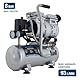 Hyundai Silent Kompressor SAC55751; 6L Kessel, 8bar, ölfrei; 0.55kW - 0.75PS; ansaugleistung 93 L/Min; klein, kompakt, tragbar; 59dB Luftkompressor leise, Flüster-Kompressor
