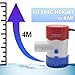 Creatorele 1100GPH 12V Bilge Pumps for Boats Marine Bilge Pump Reliable Water Removal System, Suit for 1-1/8 inch / 29mm Hose