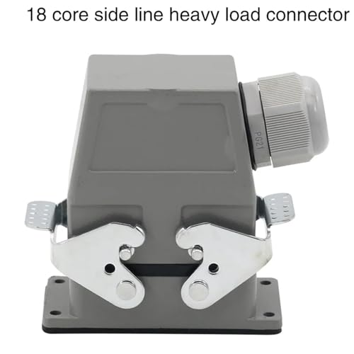 Conector industrial rectangular de 18 núcleos y 16A con conexión a presión H10b-hee -018MF 2