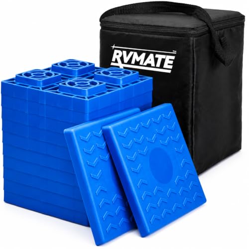 RVMATE 12 Pack RV Leveling Blocks, Camper Trailer Leveling...