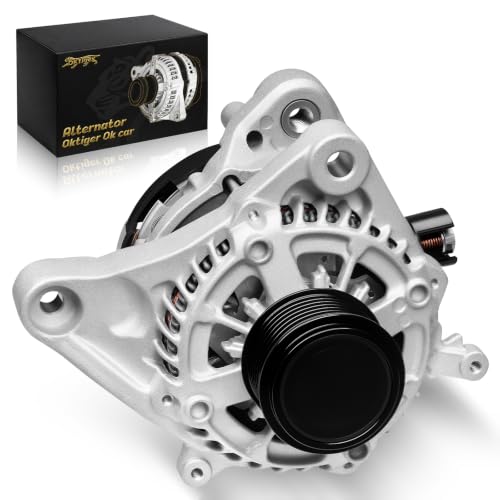 Oktiger New Alternator for Honda CRV CR-V Ex Lx Se Touring Ex-l 2015 2016 2017 2018 2019 2.4L, for Acura Ilx 2016-2022 Tlx 2015-2020, L4 12V 135A Clockwise 7-Groove Pulley, OE 31100-5X6-J01