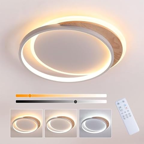 FANLG Dimmable LED Ceiling Light with Remote Cover
