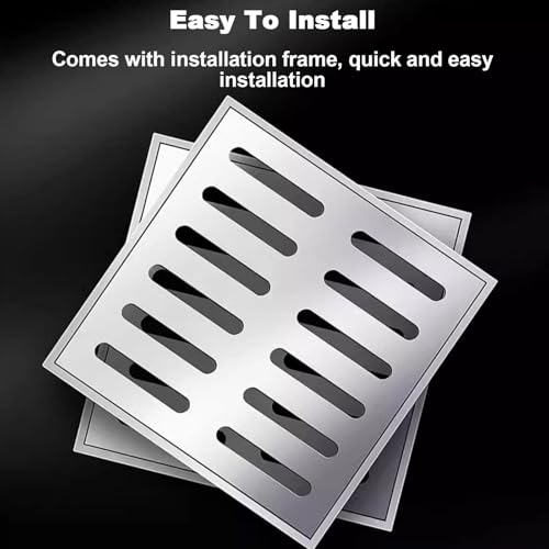 Grille de drainage double rangée anti-obstruction pour cour extérieure