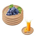 4 Untersetzer Set --- Die große Oberfläche mit 12 cm Durchmesser eignet sich für alle Arten von Tassen, Bechern, Bierflaschen und Weingläsern. Es kann auch als Drainageschale zum Sammeln von überschüssigem Wasser und verschüttetem Boden verwendet werden.