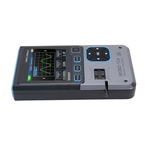 3 in 1 Device Digital Oscilloscope Transistor Tester Generator Portable Handheld Oscilloscope with Multimeter Meter Tester Digital Voltage Capacitor Multi Volt Ohm Automotive