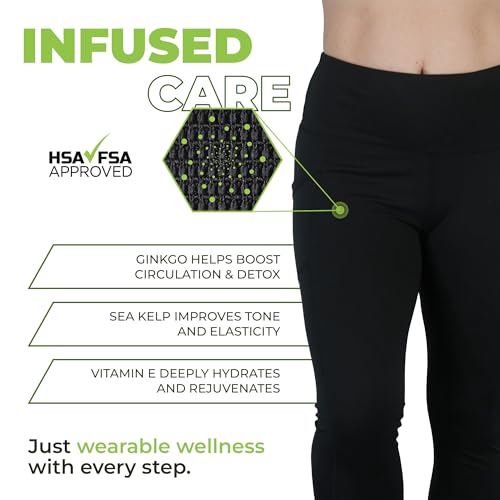 Green Drop Infused High Waist Leggings for Women, Ultra Soft Stretchy Workout Tights for Yoga, Running and Casual Wear3