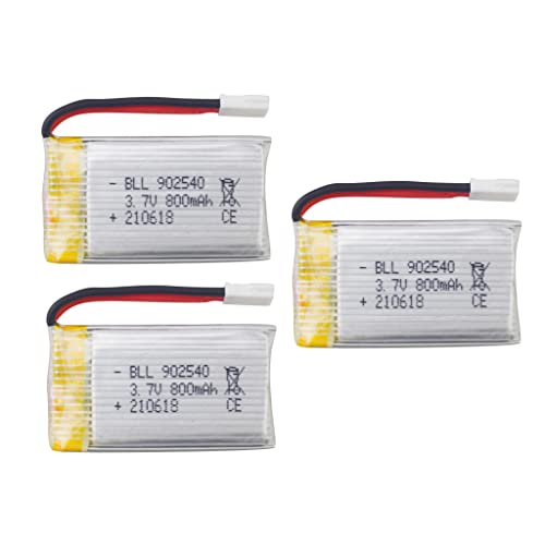 ZYGY 3pcs 3.7V 800mah Litio Batería para SYMA X5 X5C X5SW X5C 1 X5SW Cheerson CX 30W UDI U45 SS40 FQ36 T32 T5W H42 RC Quadcopter Drone