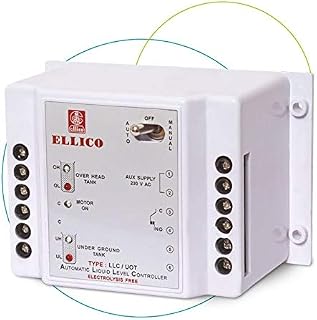 ELLICO Plastic Fully Automatic Water Level Controller And Indicator With Free Of 3 Sensors (White) Price In India