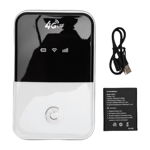 Image of Jiawu High Speed 4G Travel WiFi Router, WiFi Hotspot Functionality for Smartphones, Laptops, Designed for Mobility
