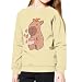 ZPINXIGN Cute Capybara Shirt Girls Sweatshirt Fall Outfits Long Sleeve Cute Clothes for Girls 8-10 Comfy Athletic Top for Baseball Softball Sport Youth Teen Casual Pullover Shirts