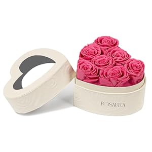 Rosaura Heart-Shaped Preserved Rose...