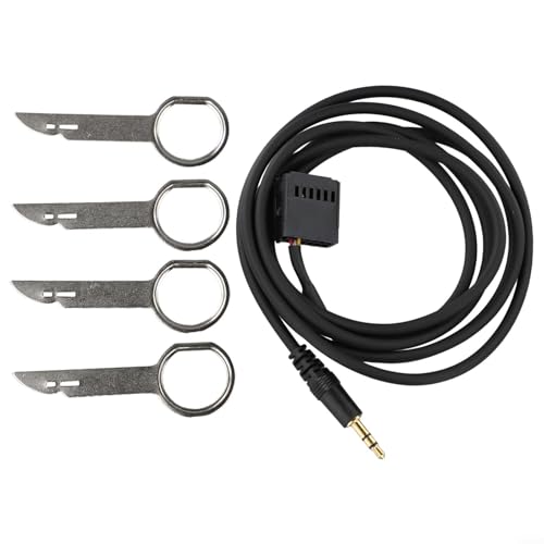 LifenaviStore Cable adaptador AUX para varios modelos de Ford, incluyendo Focus e incluye herramientas esenciales de extracción