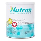 Nutrim Oat Bran Powder with 750mg Beta Glucan per Serving - Easy-Mix Soluble Fiber for Cholesterol M