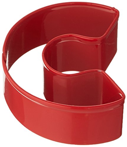 R&M Cookie Cutter, Monogram C, Red with Brightly Colored, Durable, Baked-on Polyresin Finish
