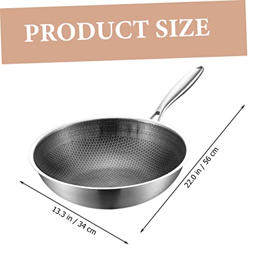 Wok de acero inoxidable con recubrimiento antiadherente miniatura 2