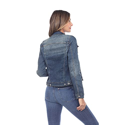 white mark Women's Classic Denim Jacket4
