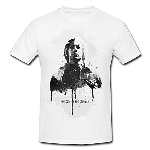 No-Country-for Old-Men T-shirt pour homme Blanc - Blanc - Large