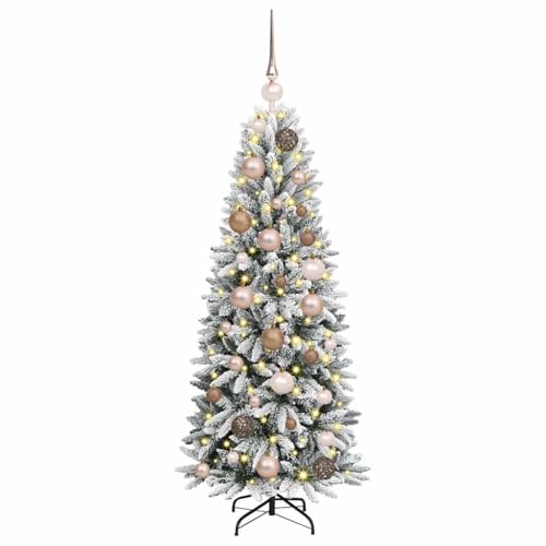Árbol de Navidad de 120 cm con Estructura de Acero y Acabado Blanco Premium 4