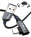 Produktbild Oculus Link Kabel 5m Lang, AkoaDa USB A zu USB C Oculus Quest 2 Kabel Datenübertragungs 90 Grad Winkel High Speed Data Transfer & Fast Charging Cable for Oculus Quest VR Headset and Gaming PCschwarz