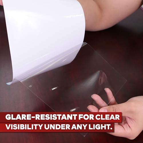 XFasten Self-Adhesive Laminating Sheets, 9 x 12 Inches (50-Pack), 4.76 Thickness Yellowing Resistant Seal Sealing Laminating Sheets Bulk, No Heat Self Laminating Sheets, Clear Shee image 4