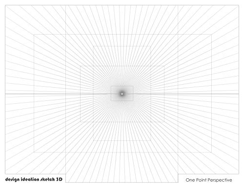 Papier Perspective One Point : Bloc de Dessin Multi-média pour Crayons et Aquarelle - 2