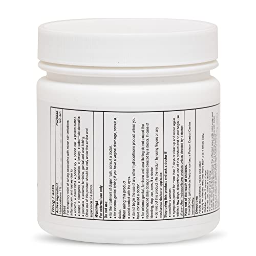 Globe Hydrocortisone Maximum Strength Cream 1% w/Aloe, 16 oz, Anti-Itch Cream for Redness, Swelling, Itching, Rash & Dermatitis, Bug/Mosquito Bites, Eczema, Hemorrhoids & More, 16 oz Jar - Image 6