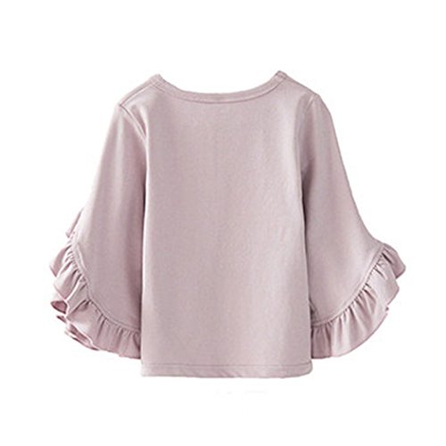 Colorful Childhood Little Girls Ruffle Bat T Shirt Autumn Princess Girl Blouses Spring Tops2