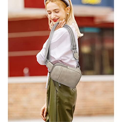Telena Sling Bag For Women Vegan Leather Fanny Pack Crossbody Bags Chest Bag For Women Grey #TOP1