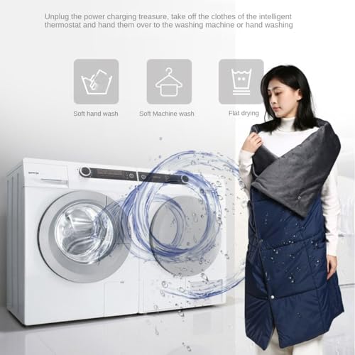 Cobertor aquecido multifuncional (54,3 x 48 polegadas), aquecedor de corpo aquecido por USB, conexão