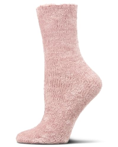 Image of MeMoi Women's Velour Luxe Plush Crew Socks