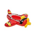 Intex Red Airplane Childrens Inflatable Ride On Pool Cruiser Beach Float Toy