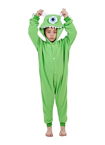Shiny Unicorn Unisex Onesie Kids Cartoon Animal Pajamas Halloween Cosplay Costume Sleepwear（10-12Years）