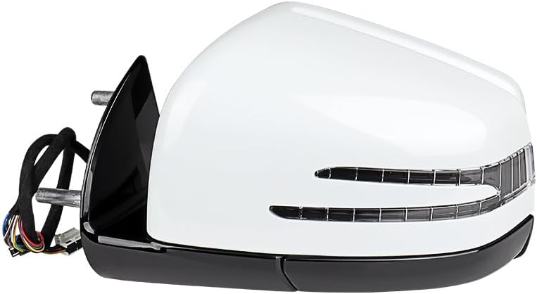 White Pearl Left Driver LH Side Mirror Power Heated Folding For 2005-2011 Mercedes Benz W164 ML350 ML300 ML500 X164 GL350 GL450 GL550