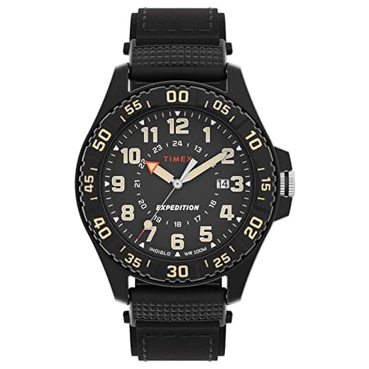 Timex Expedition Camper, Reloj para Hombre, 42mm con Correa de Tela, Tw4B26300