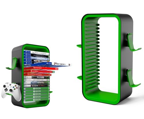 wigmoa OYO-1 【40 cm】 Spiel-Speicherturm, kompatibel mit PS5/Xbox Series S & X/Switch,...