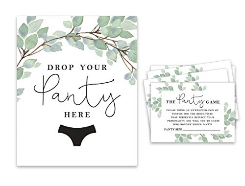Jeu de culotte bachelorette avec verdure pour animer votre soirée entre filles