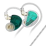 KZ AS16 PRO in Ear Monitor,8 BA Units on Each Side Wired Earphone with Detachable Cable HiFi IEM Earbuds,Stage Monitor Earphone HiFi Earbuds Headphone for Musician Audiophile(Cyan,Without Mic)