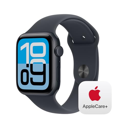 Apple Watch SE 3(GPS + Cellularモデル)- 44mmミッドナイトアルミニウムケースとミッドナイトスポーツバンド - S/M + 2年延長 AppleCare+ for Apple Watch SE 第3世代