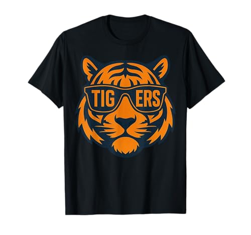 Retro Tigers Last Name Distressed Gifts for Men Women Kids T-Shirt