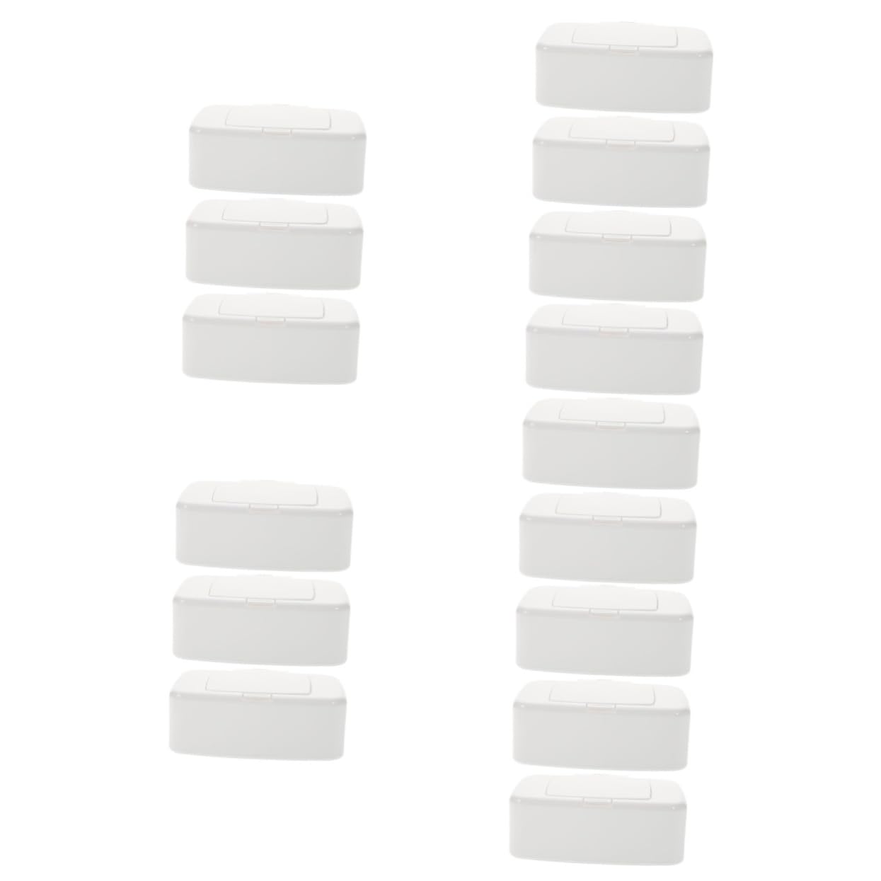 MAGICLULU Lot De 5 Boîtes De Rangement Portables pour Lingettes pour Bébé Distributeur De Mouchoirs Étui en Polypropylène Accès Facile Design Moderne 3 Pièces X 5