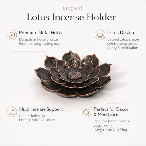 Image of CraftVatika Incense Stick Holder, Incense Burner, Incense Holder for Sticks Puja Decoration Items for Home, Incense Agarbatti Stand Holder for Puja Diwali Decoration Items, Return Gifts for Pooja
