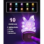 L LOHAS LED Kids Night Light, 8 RGB Color Changing Butterfly Night Lights with Dusk to Dawn Sensor, Acrylic Nursery Nightlight for Baby Room, Toddler Bedroom Decor & Gifts - Image 5