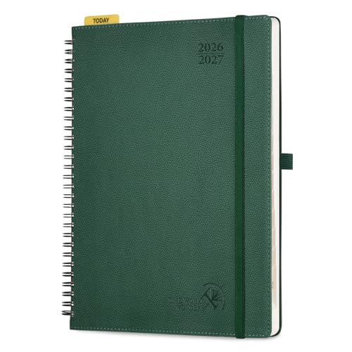 POPRUN Weekly Planner 2026-2027, 8.5" x 10.5" Academic Year Calendar Book